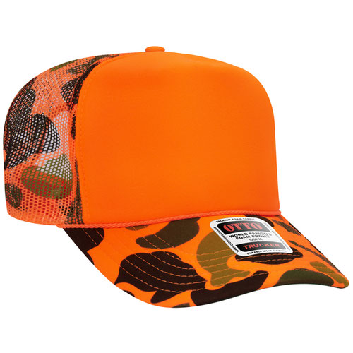 Foam Trucker - Orange Camo