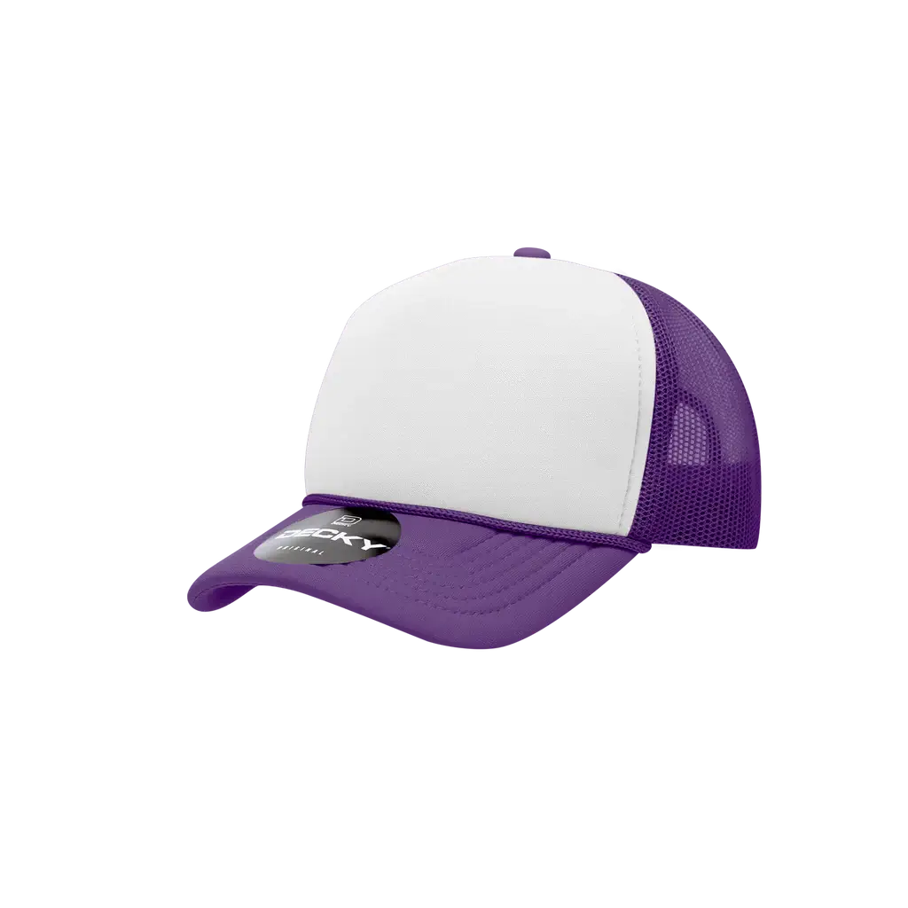 Youth Hat - Purple/White