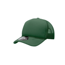 Youth Forest Green Foam Trucker