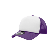 Youth Purple / White Foam Trucker