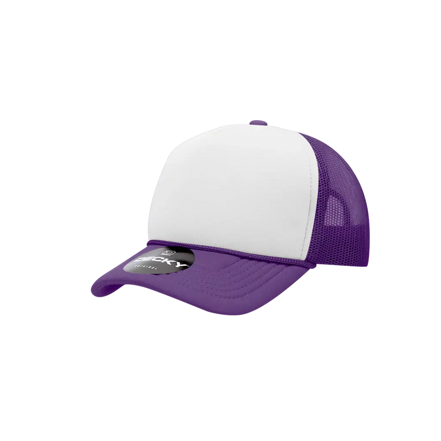 Youth Hat - Purple/White