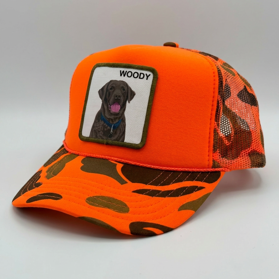 Foam Trucker - Orange Camo