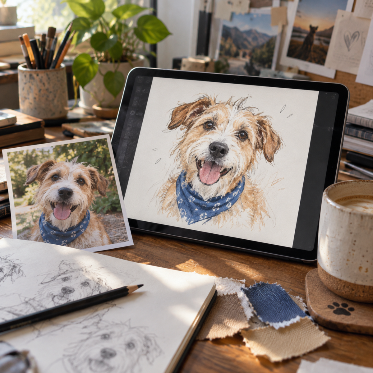 Custom portrait artwork